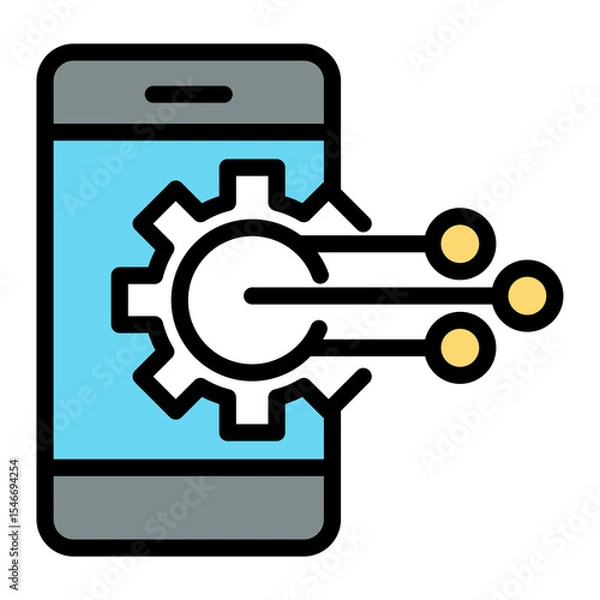 Obraz smart tech vector icon