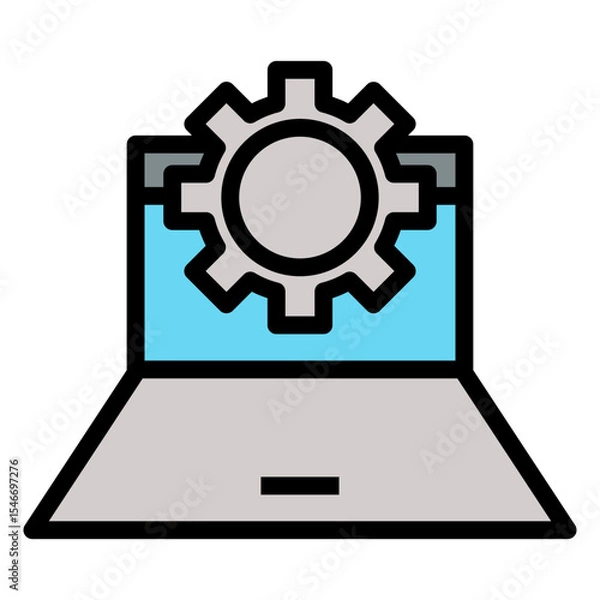 Fototapeta software vvector icon