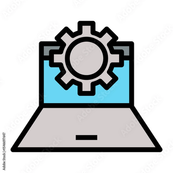 Fototapeta software vvector icon