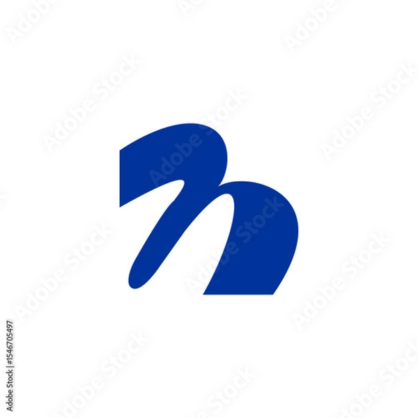 Obraz Simple letter H logo, letter K vector icon stylish