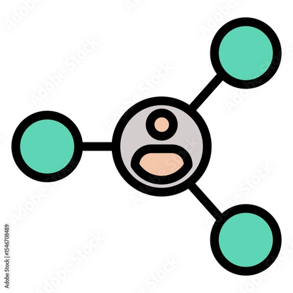 Fototapeta connection vector icon