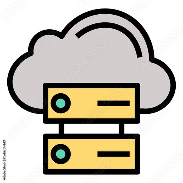 Fototapeta cloudbased vector icon