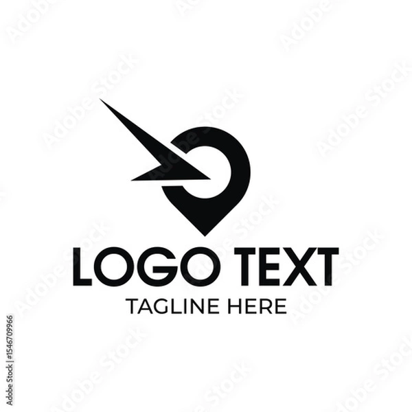 Fototapeta location logo design