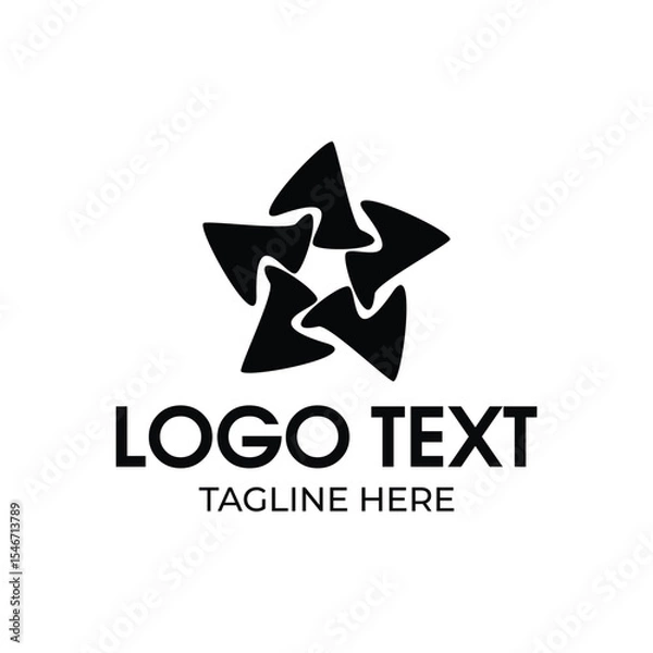 Fototapeta abstract star logo