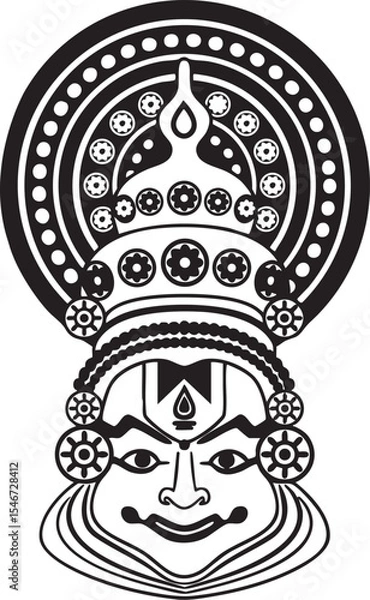 Obraz Kathakali mask