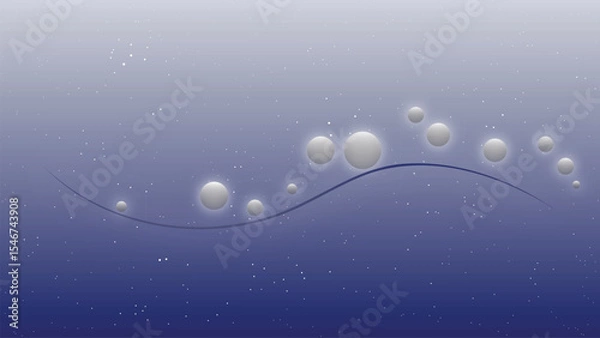 Fototapeta Abstract gradient sky background with stars and planets