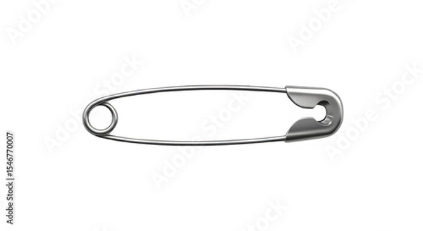 Obraz safety pin isolated on white background