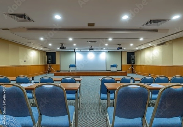 Fototapeta Empty conference room, ready for a meeting