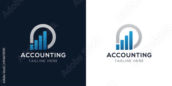 Fototapeta Accounting Logo Design Templates Set | Finance, Tax, Business, and Audit Icon Concepts