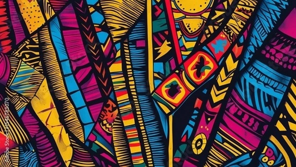 Fototapeta Tribal pattern art