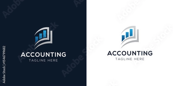 Fototapeta Accounting Logo Design Templates Set | Finance, Tax, Business, and Audit Icon Concepts