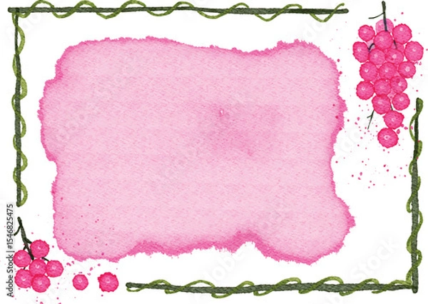 Fototapeta watercolor colorful frame and background for your text