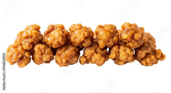 Fototapeta Karaage Isolated on Transparent Background. Japanese food