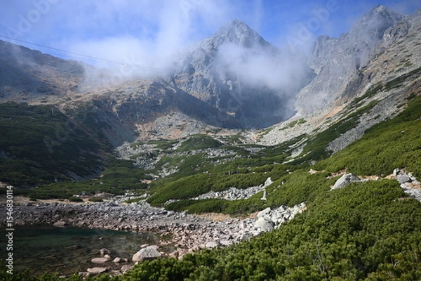Obraz Tatry, góry w Polsce i na Słowacji, widok górski - treking