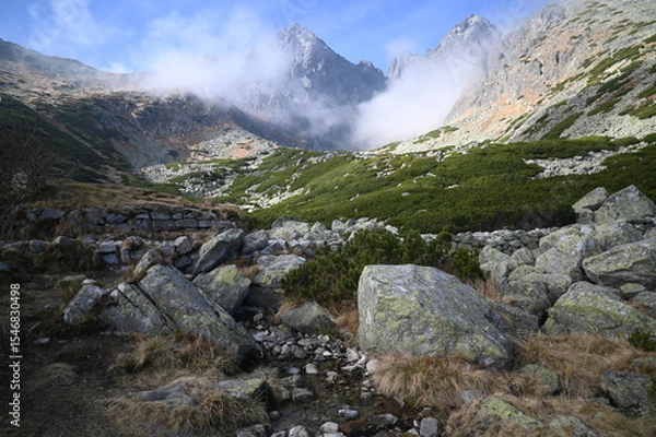 Obraz Tatry, góry w Polsce i na Słowacji, widok górski - treking