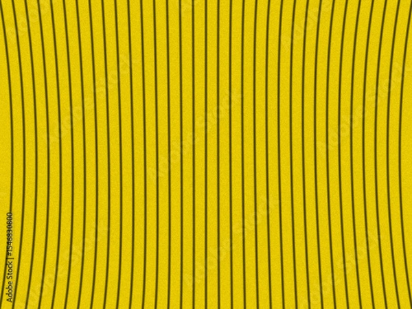 Fototapeta Black stripe pattern on yellow wall.