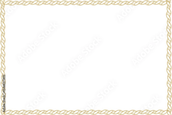 Obraz Simple Rectangle Photo and Picture Frame, or Border with Transparent Background