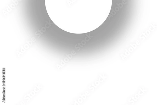 Fototapeta Abstract grayscale gradient design displaying curving semi circle shape on black background