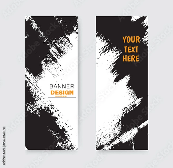 Obraz Banner brush stroke grunge background