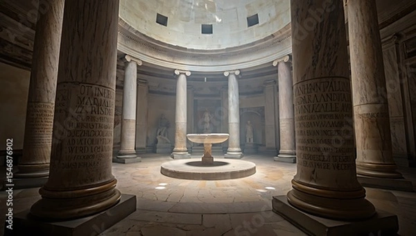 Fototapeta Ancient Roman Architecture Temple of Columns and Light