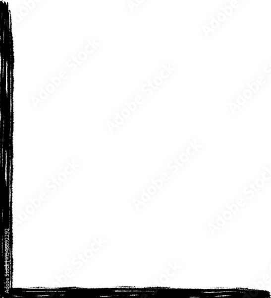 Obraz Corner frame doodle hand drawing element