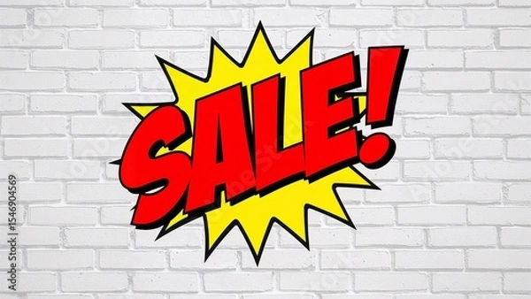 Obraz Eyecatching sale graphic with starburst design
