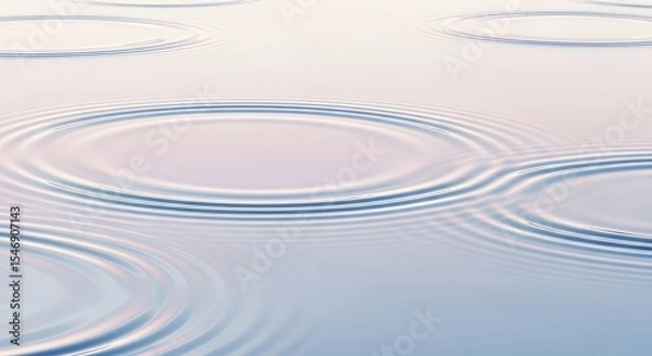 Obraz Soft Light on Tranquil Water Surface with Ripples