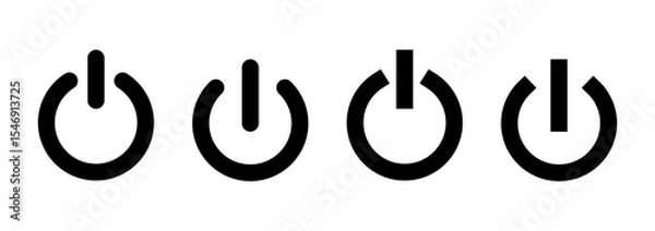 Obraz Power icon vector. Power Switch sign and symbol. Electric power
