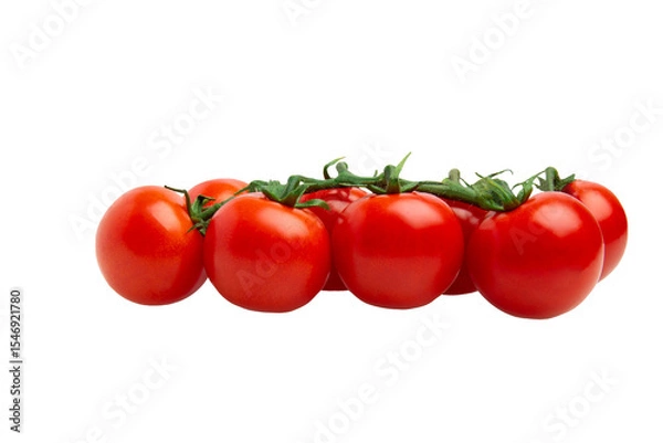 Obraz Vine tomatoes – PNG, front view, isolated on transparent background