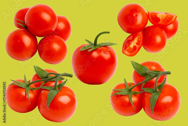 Obraz Various red tomatoes –  front view