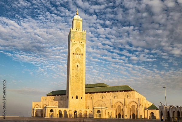 Fototapeta Grand Mosque of Hassan II,  Marrakech, Morocco.