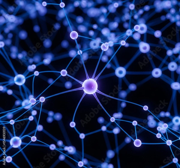 Fototapeta Artificial Intelligence Neural Network