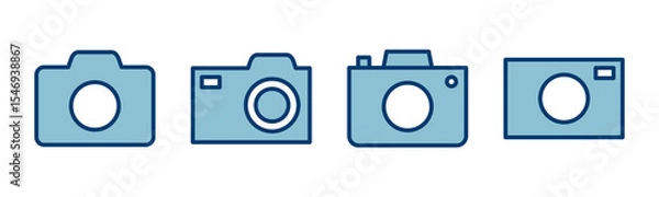 Fototapeta Camera Icon vector isolated on white background. Camera symbol. Camera vector icon