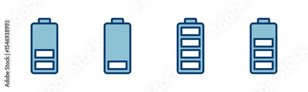 Fototapeta battery icon vector isolated on white background. Battery vector icon. battery charge level. battery charging icon