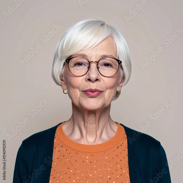 Fototapeta playful whimsy; irish librarian in emerald and candy red polka dots