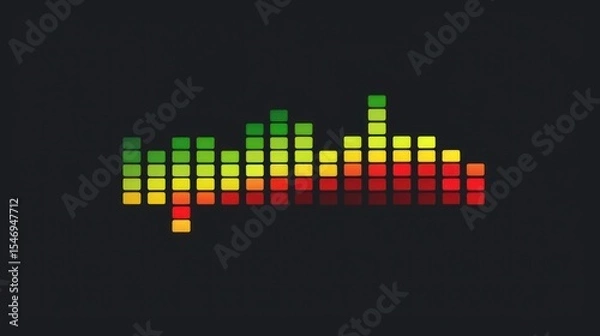 Obraz Colorful Equalizer Illustration
