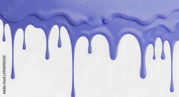 Fototapeta Dripping Blue Paint Texture Abstract Background