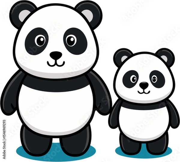 Obraz cartoon panda