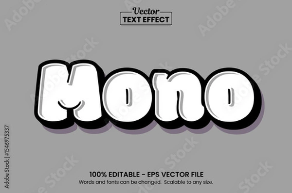 Fototapeta Retro vintage text effect, Editable text effect	