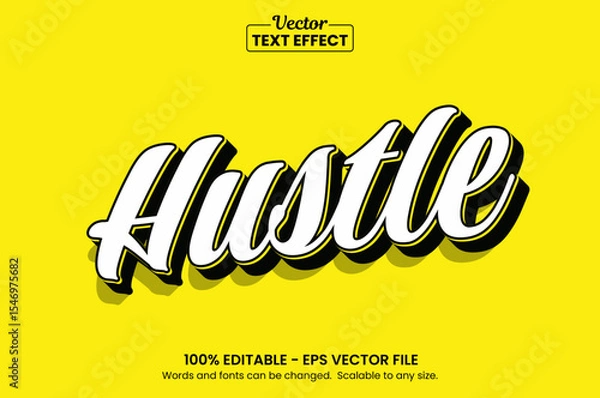 Fototapeta Retro vintage text effect, Editable text effect	