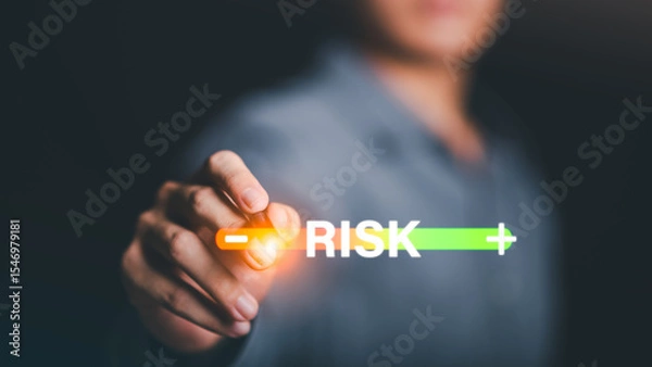 Fototapeta Protecting Economic Data from Malicious Data Alerts and Inappropriate Data Connections ,Risk Management Strategy ,Business and Finance Internet Network Technology ,Cyber ​​Attacks ,System security