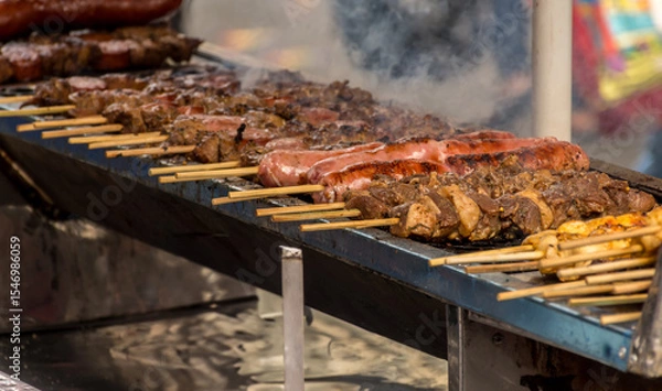 Fototapeta street grill