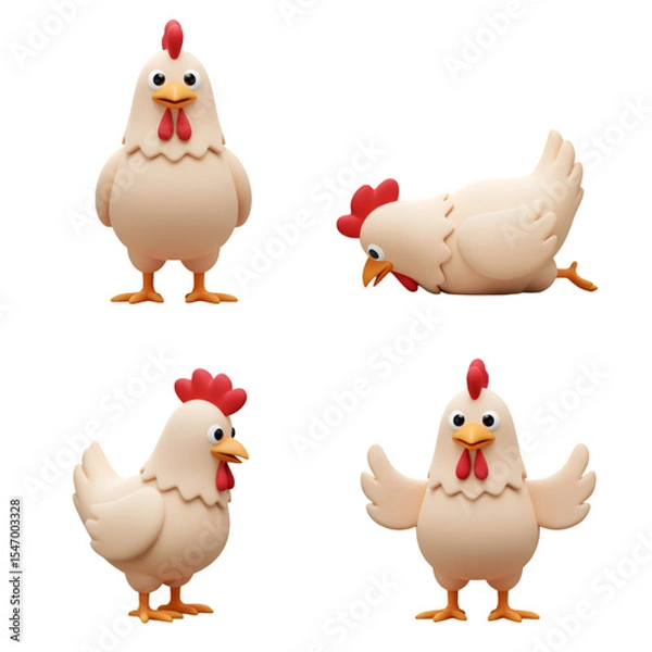 Obraz Farm Nature Chickens