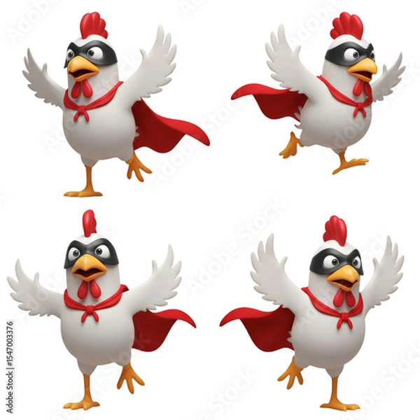 Obraz Superhero Chicken Capes