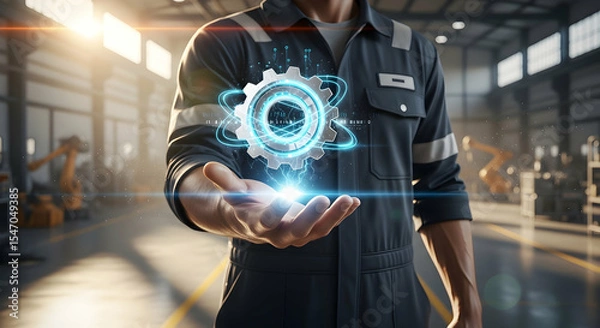 Fototapeta Industrial Automation and Manufacturing Technology Solutions