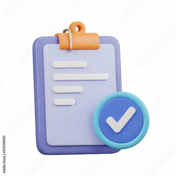Fototapeta Effective Checklist for Task Management and Productivity