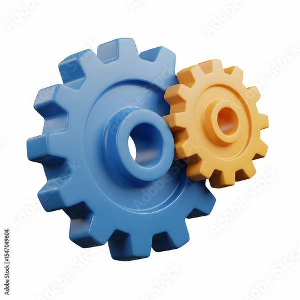 Fototapeta Mechanical Gears Essential Components for Machinery and Engineering