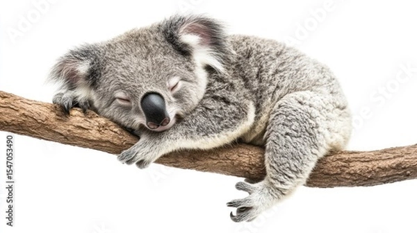 Obraz Sleepy koala on branch