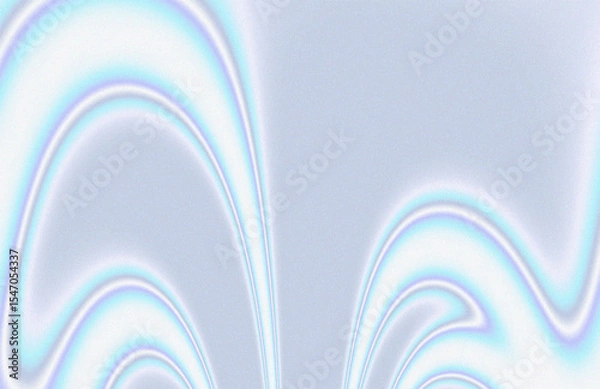 Fototapeta Subtle blue pastel blue and white waves forming abstract pattern and empty space background for fluid, dynamic, flow design illustration