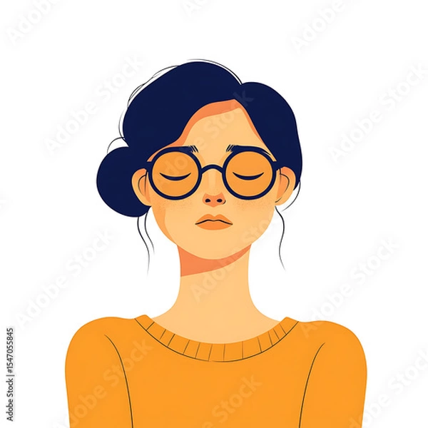 Fototapeta A comprehensive visual concept of office syndrome symptoms.